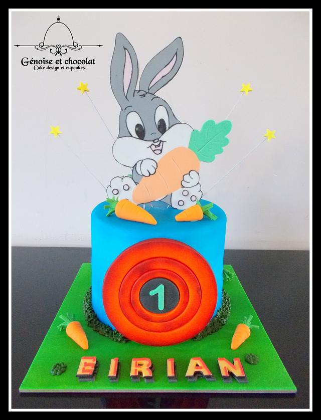 Baby bunny cake - Decorated Cake by Génoise et chocolat - CakesDecor