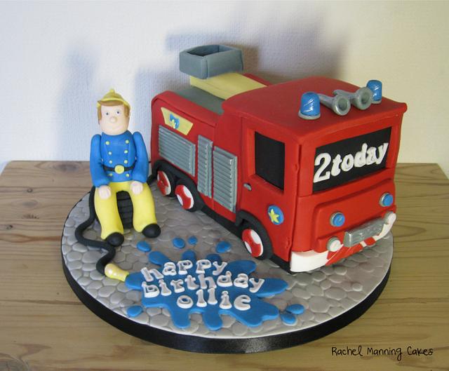 Fireman Sam Cake - Decorated Cake by Rachel Manning Cakes - CakesDecor