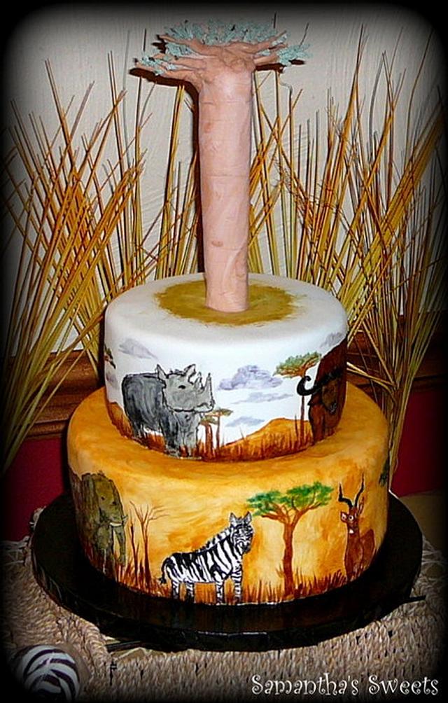 African Safari Cake - cake by Samantha Eyth - CakesDecor