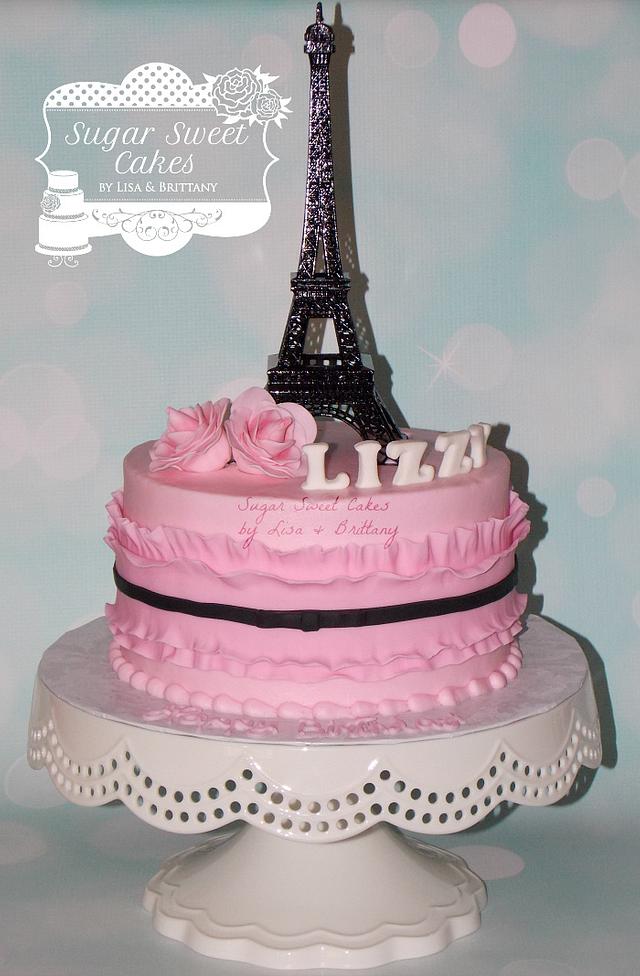 Paris Sweet 16 - Decorated Cake by Sugar Sweet Cakes - CakesDecor