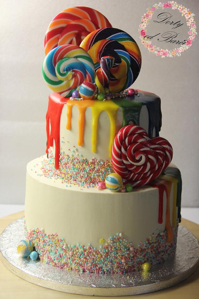 Cake with lollipops - Cake by Dorty od Barči - CakesDecor