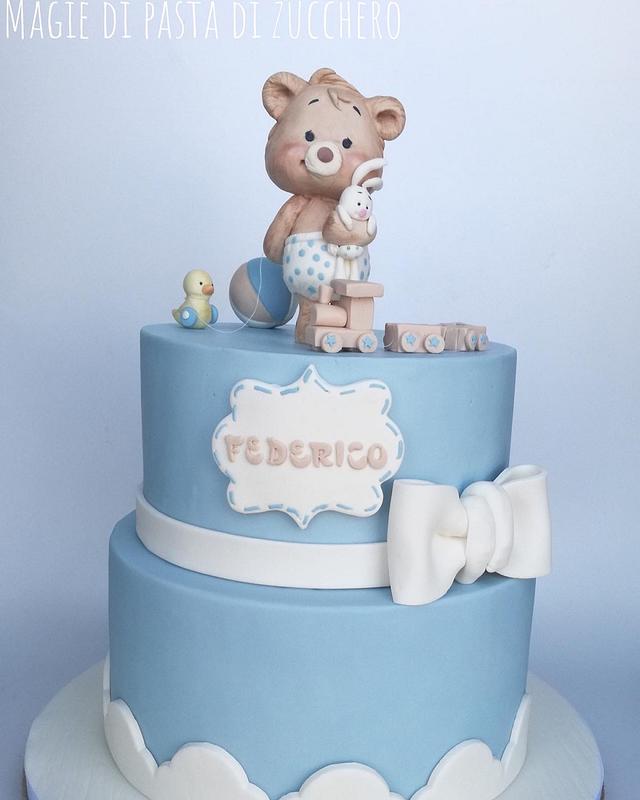 Teddy bear cake - Decorated Cake by Mariana Frascella - CakesDecor