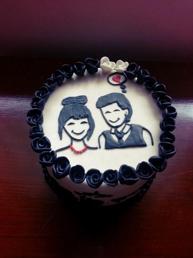 Anniversary Cakes For Couples Buy Online Quick Delivery - Dough and Cream
