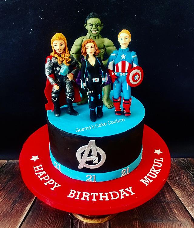 Avengers! - Decorated Cake by Seema Tyagi - CakesDecor