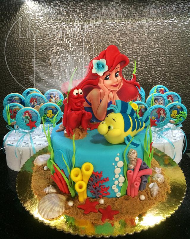 THE LITTLE MERMAID Birthday Cake - Cake by Lily Vanilly - CakesDecor