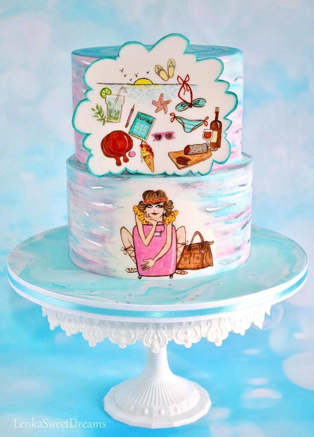 Sweet Summer Dream Cake ~ Sweet Summer Collaboration Cakesdecor 