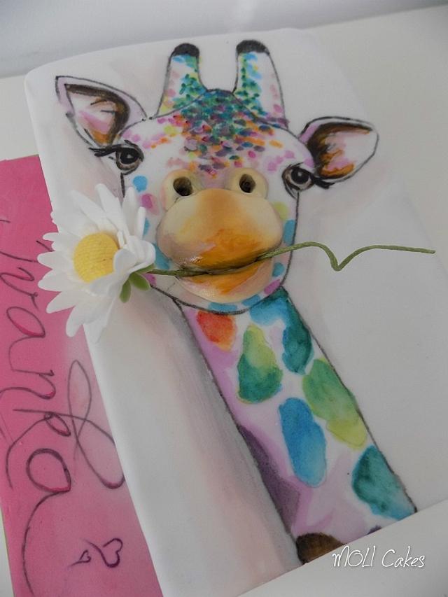 Colour Giraffe - Decorated Cake by MOLI Cakes - CakesDecor