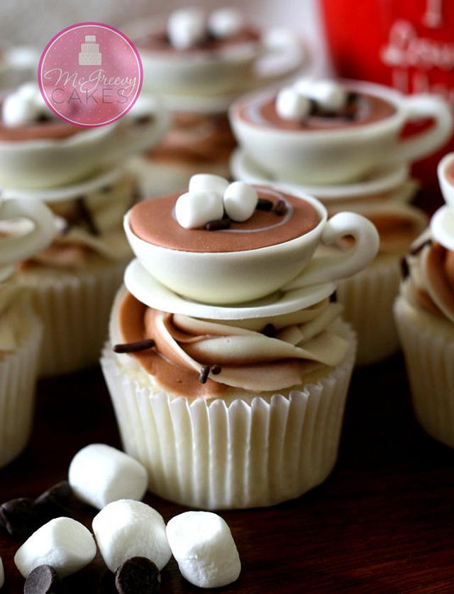Hot Chocolate on a Cupcake?  Yes, please!
