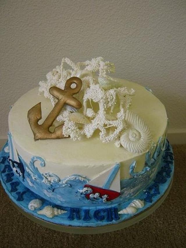 Sailing Birthday Cake Decorated Cake By Cakeicer Cakesdecor 1823