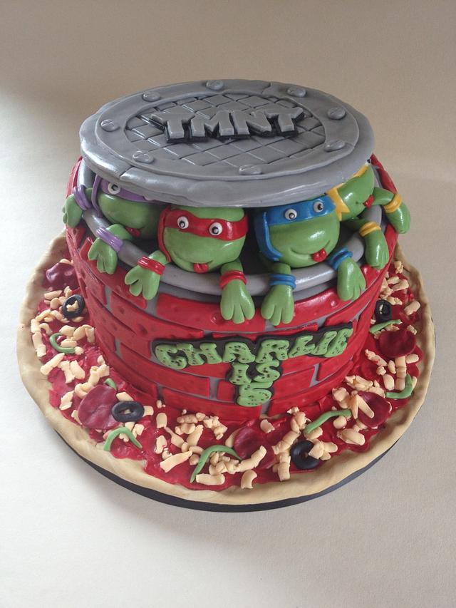 TMNT Cake - Decorated Cake by 3 Wishes Cake Co - CakesDecor