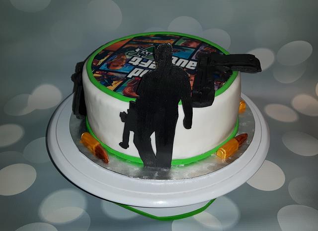 Gta 5 Cake Cake By Pluympjescake Cakesdecor