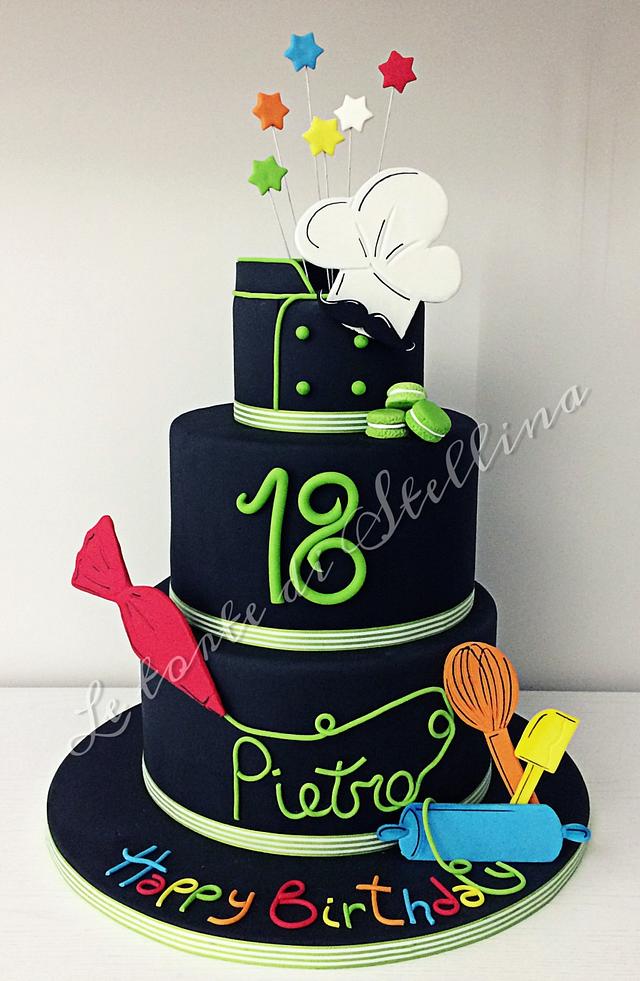 Pastry Chef cake Decorated Cake by graziastellina CakesDecor