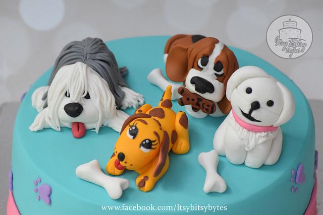 A birthday cake for a dog lover 