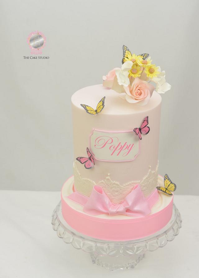 Pink Birthday Cake - Decorated Cake by Sugarpixy - CakesDecor