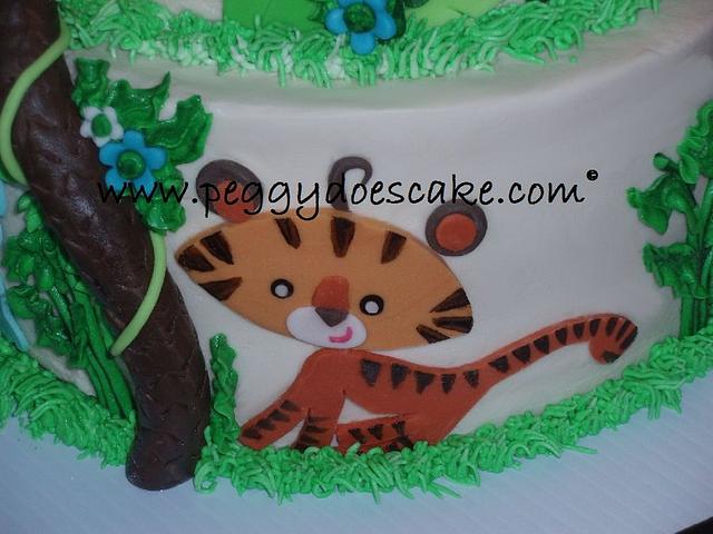 Fisher Price Rainforest Baby Shower Cake