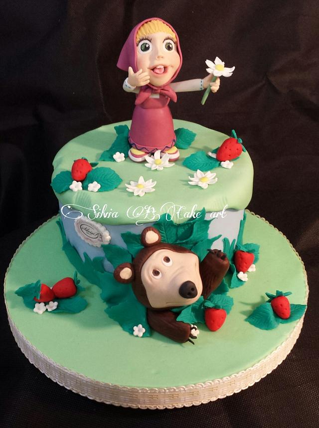 Masha and Bear - Decorated Cake by silvia B.cake art - CakesDecor