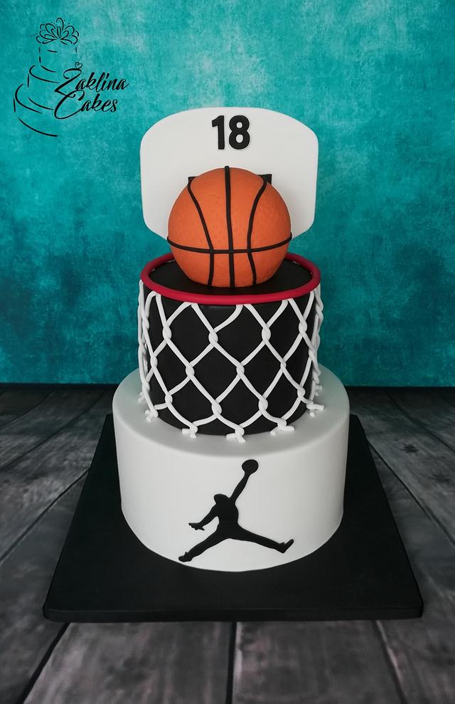 Basketball Cake Decorated Cake By Zaklina Cakesdecor 