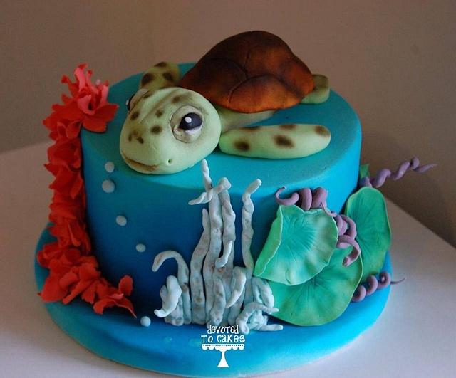 Baby Turtle - Cake by Devoted To Cakes - CakesDecor