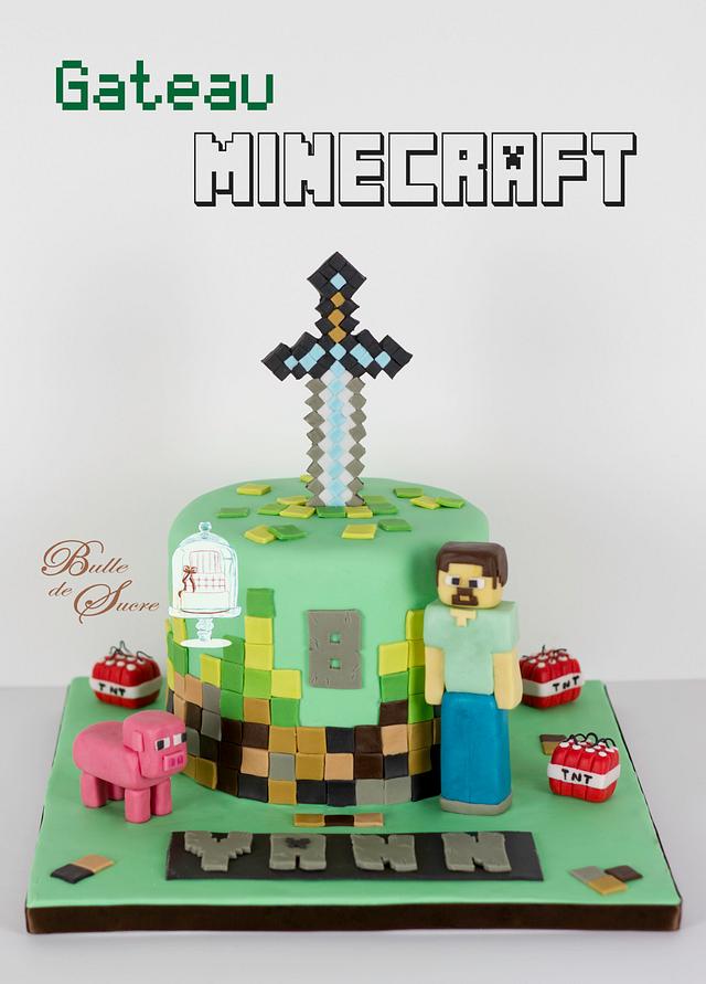 Minecraft Birthday Cake Cake By Bulle De Sucre Cakesdecor