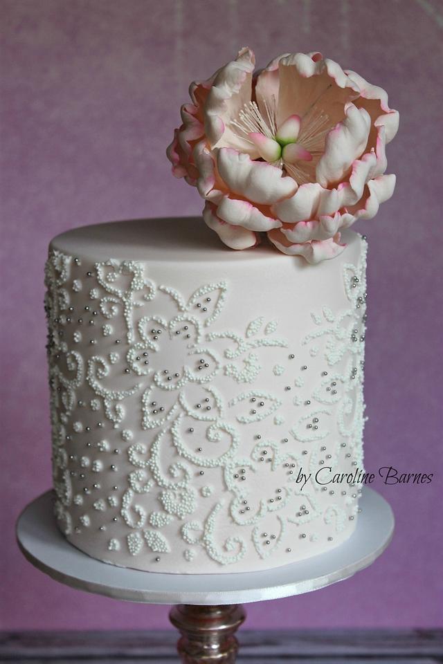 Beaded embroidery cake - Cake by Daisyblue002 - CakesDecor