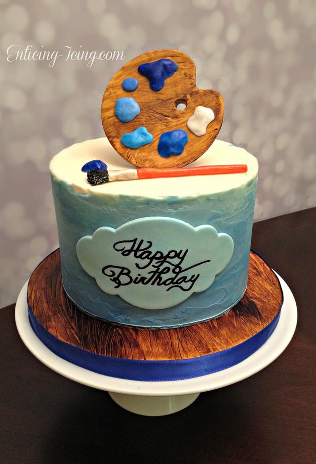 Art cake - cake by Enticing Icing - CakesDecor