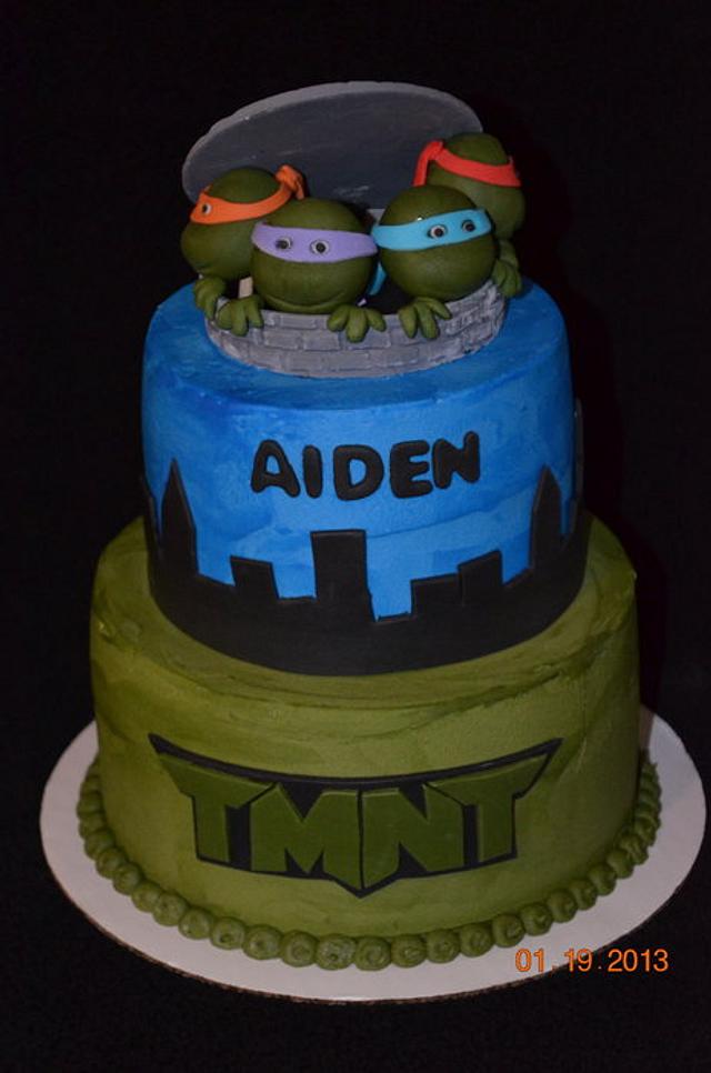 TMNT - Decorated Cake by Chassity - CakesDecor