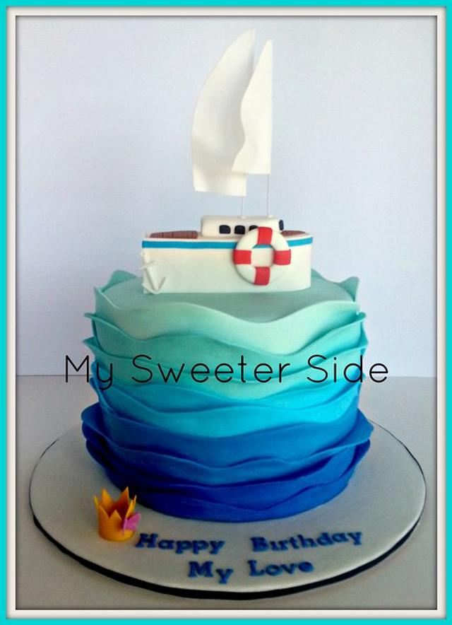 sailboat cake design