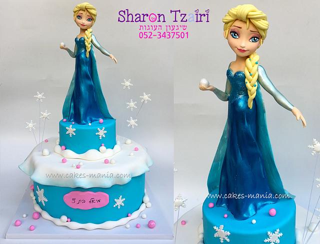 elsa frozen cake - Decorated Cake by sharon tzairi - - CakesDecor