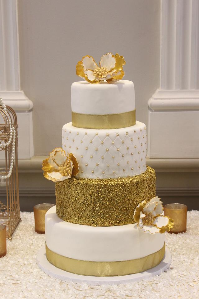 Gold Elegance - Decorated Cake by CakesbyK - CakesDecor