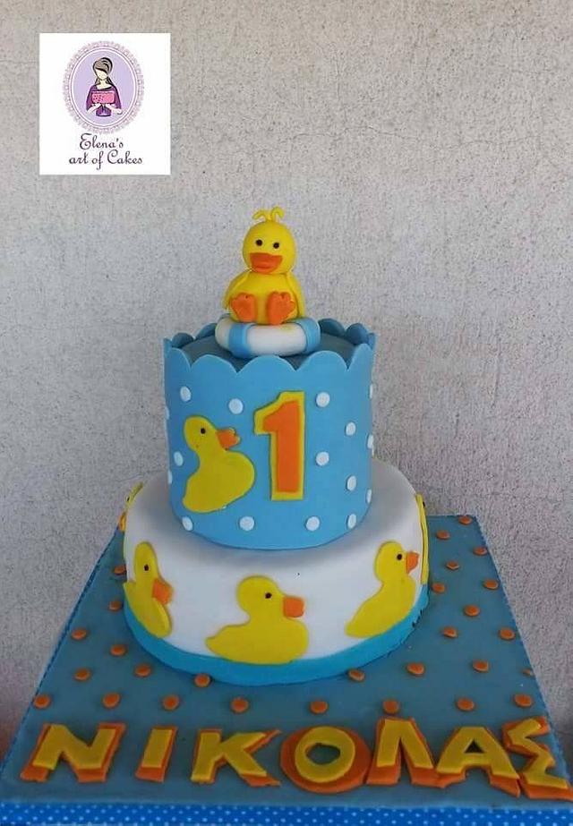 Duck cake - Cake by elenasartofcakes - CakesDecor