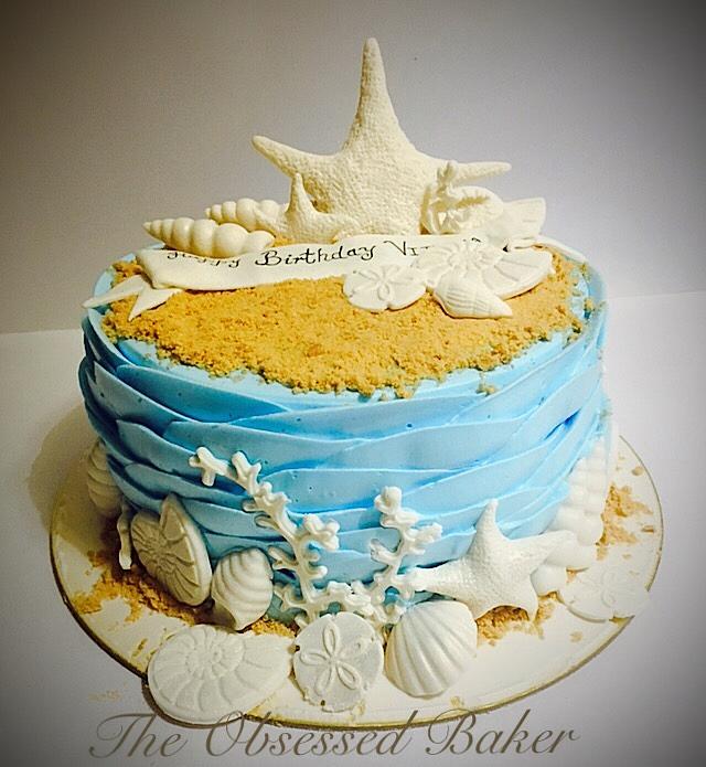 By the beach ! - Decorated Cake by Pratts - CakesDecor