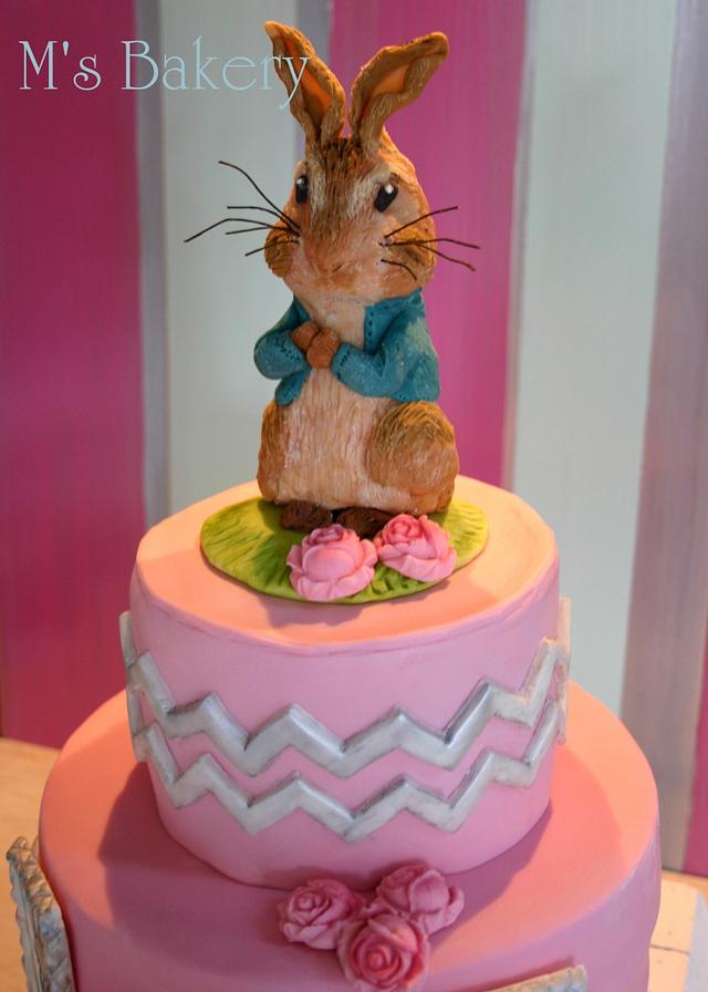 Roses for Peter Rabbit - Decorated Cake by M's Bakery - CakesDecor