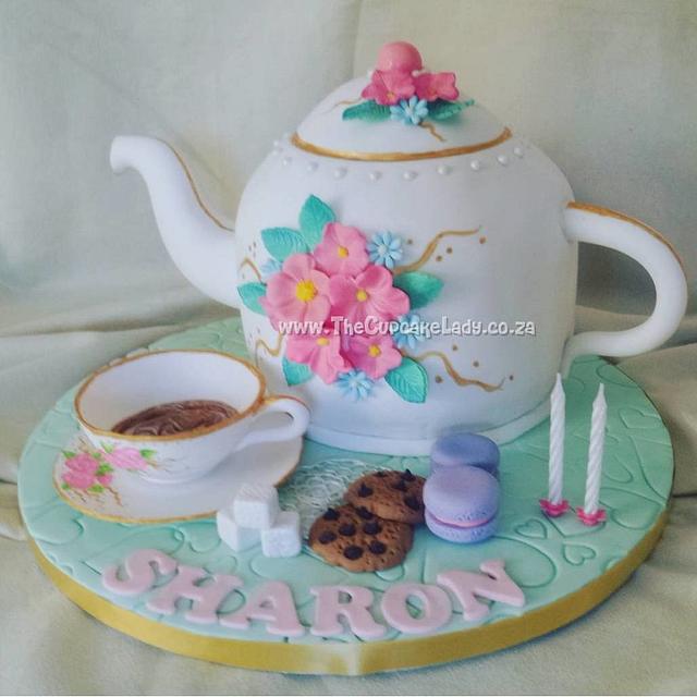 Tea for Two - Decorated Cake by Angel, The Cupcake Lady - CakesDecor