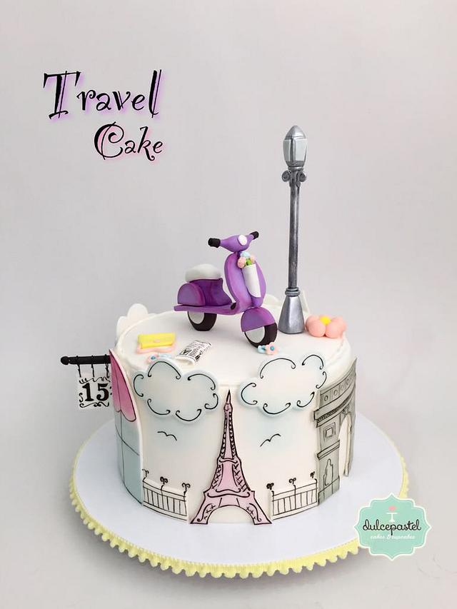 Parisian Cake Torta Paris Decorated Cake by CakesDecor