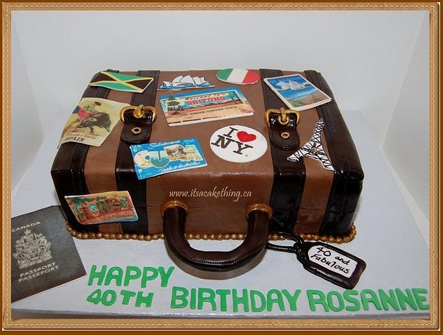 Suitcase Travels Birthday Cake Cake by It's a Cake Suitcase Travels Birthday Cake Cake by It's a Cake