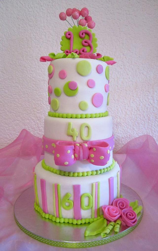 Funky Threesome - Decorated Cake by Michelle - CakesDecor