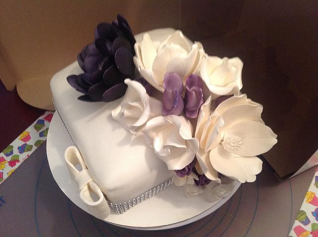 flower raindrop cake