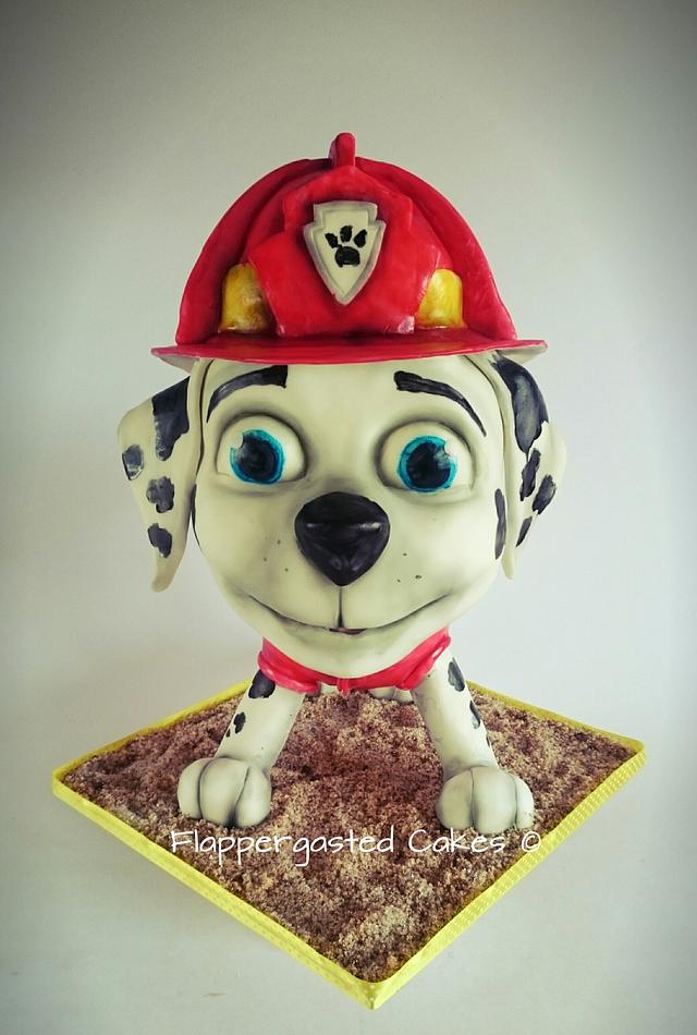 Paw Patrol Marshall cake - Cake by Flappergasted Cakes - CakesDecor