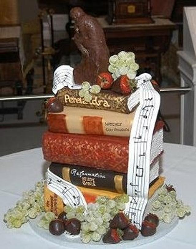 Stack of Books Cake by Tipsy Cake CakesDecor