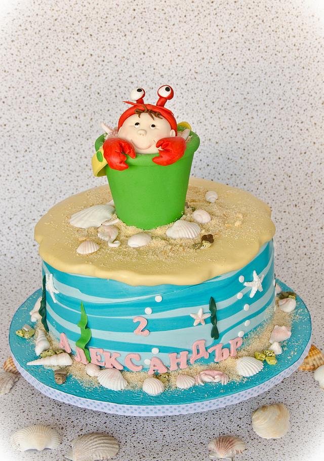 Babycrab cake Decorated Cake by Maria Schick CakesDecor