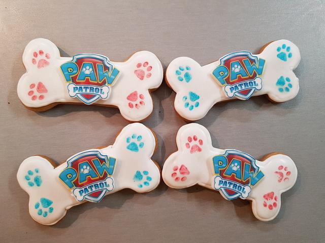 Paw patrol cookies - Decorated Cookie by Tirki - CakesDecor