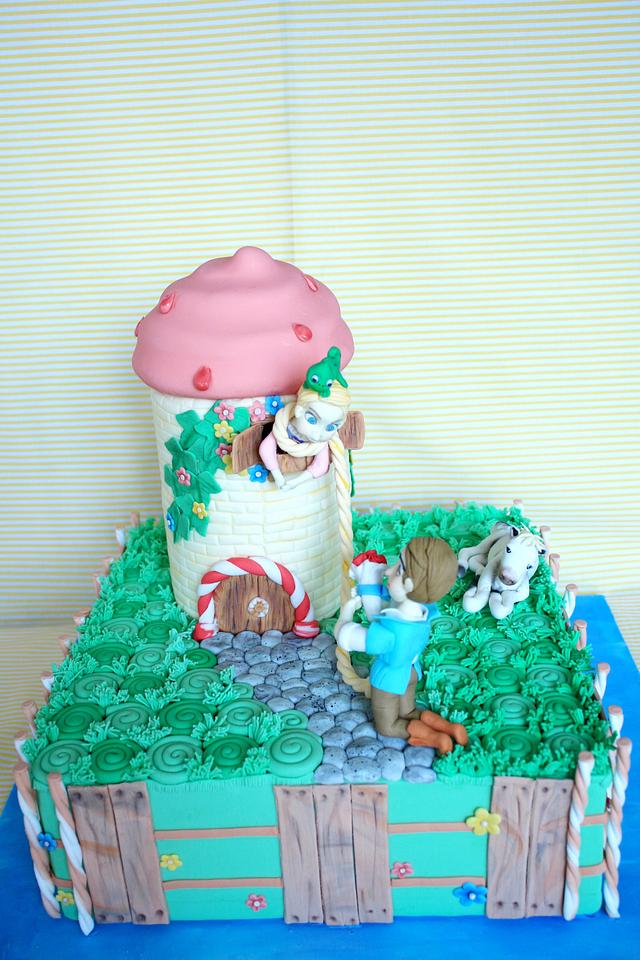 Rapunzel in icecream castle - Decorated Cake by - CakesDecor