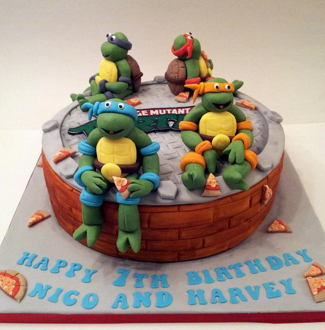 baby ninja turtle cake