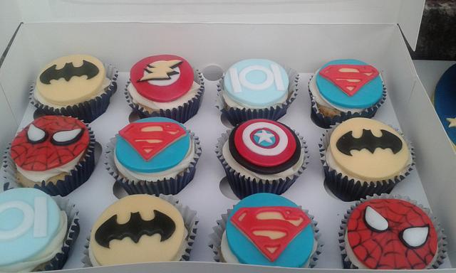 Superhero cakes