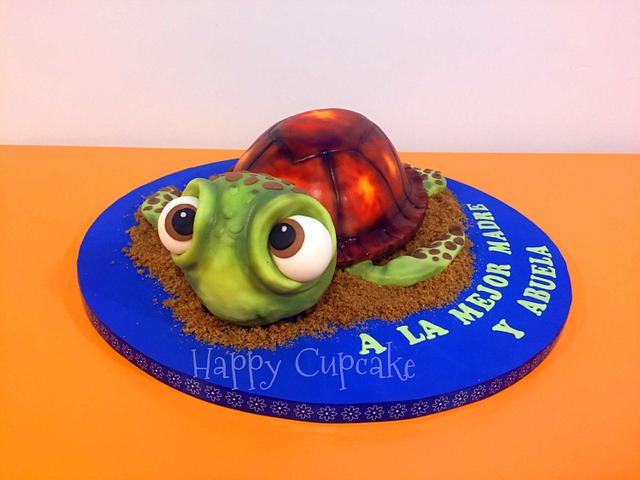 Turtle - Decorated Cake by Andrea Soubirán - CakesDecor