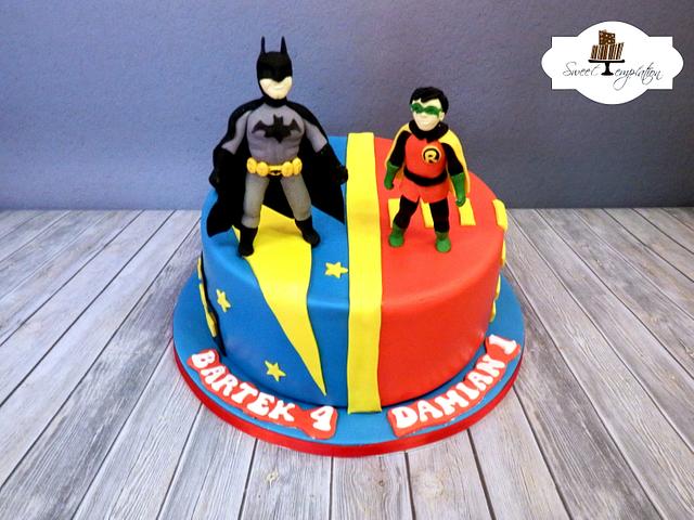 Batman and Robin Cake - Decorated Cake by Urszula - CakesDecor