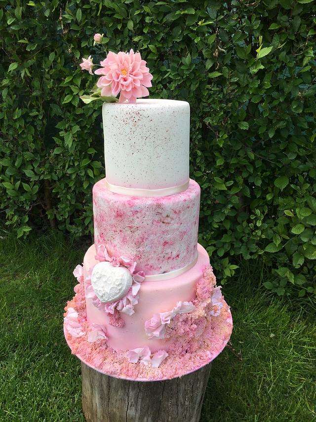 Pink wedding Cake by 59 sweets CakesDecor