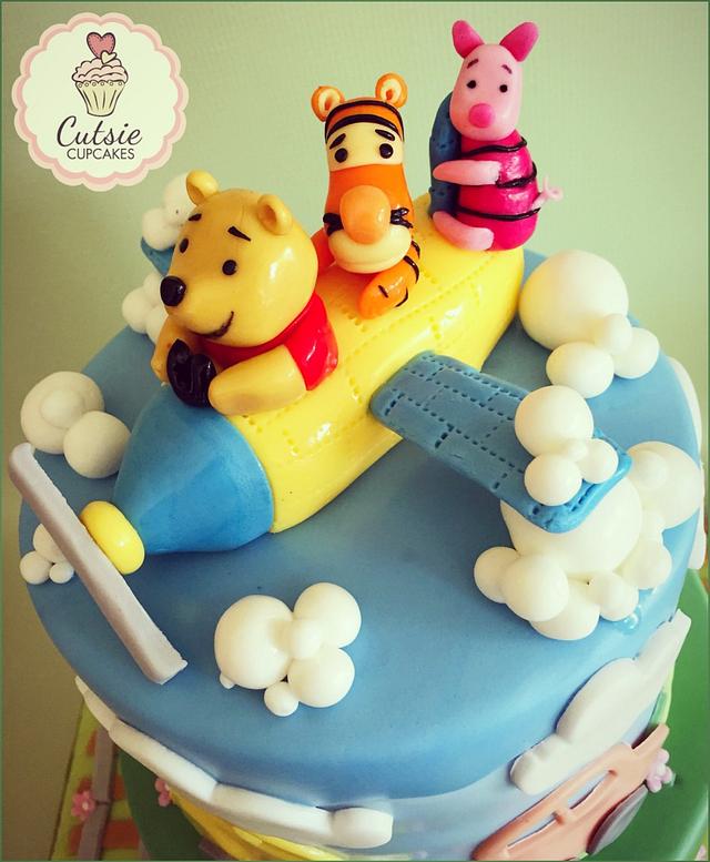 Winnie the Pooh Cake 💙 - Cake by Cutsie Cupcakes - CakesDecor