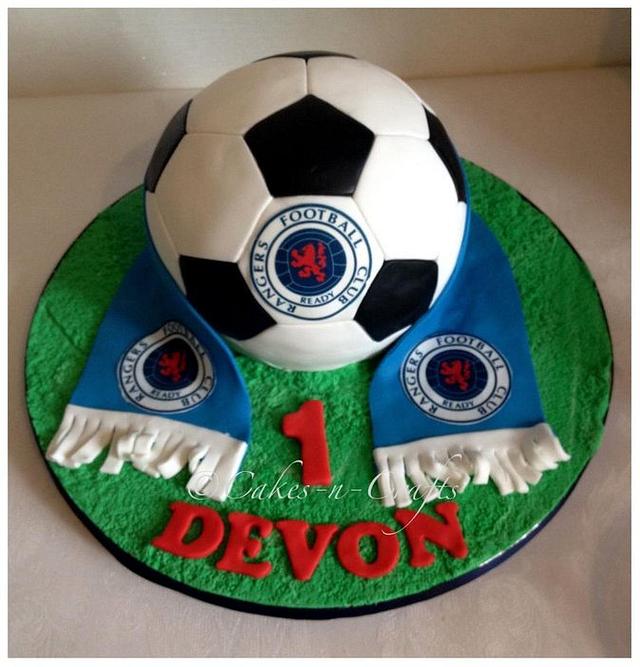 football - Decorated Cake by June milne - CakesDecor