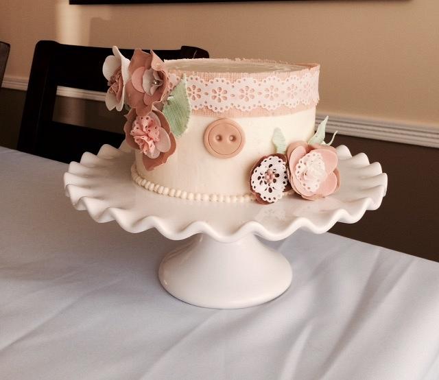 Shabby Chic Vintage Bridal Shower Cake Decorated Cake Cakesdecor